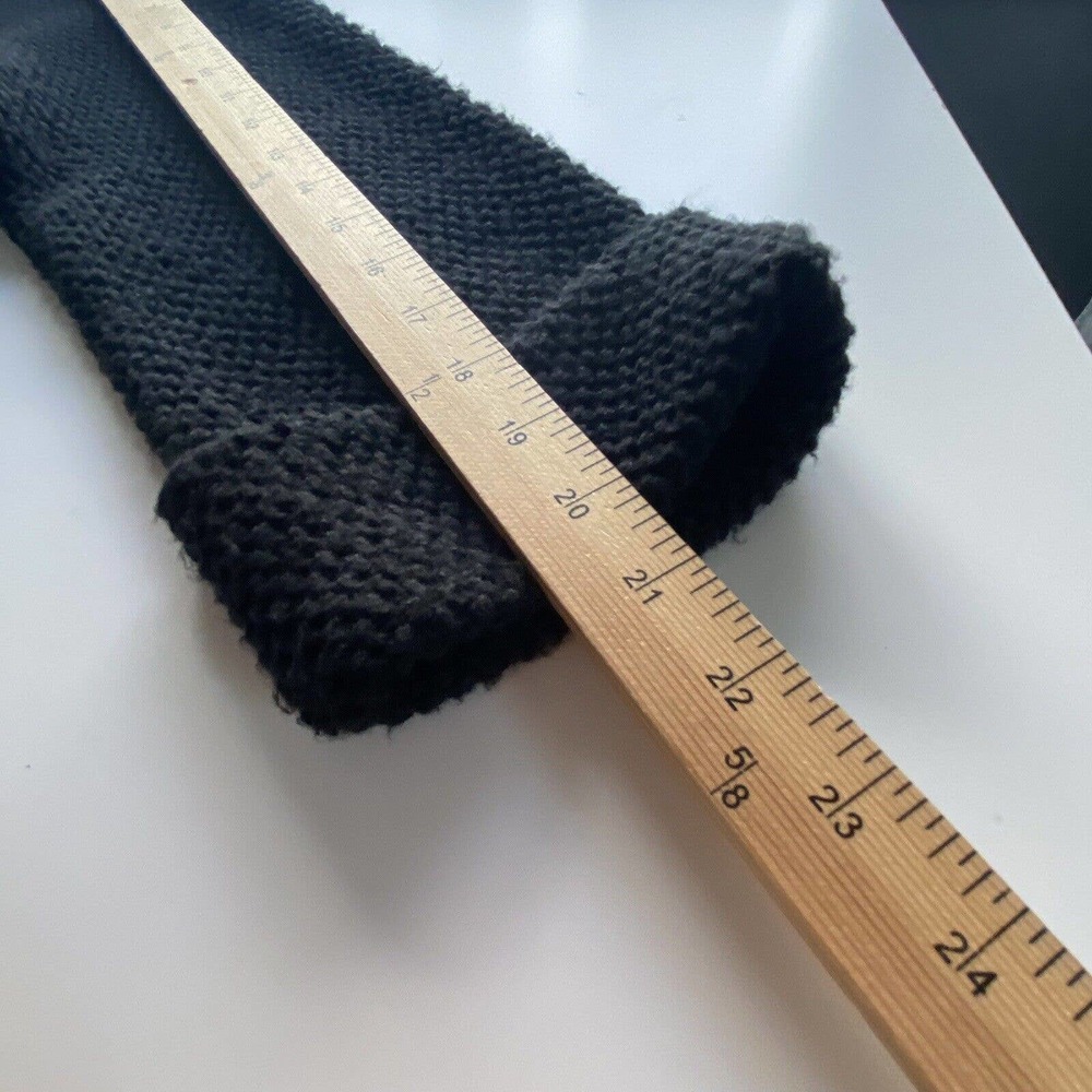 Chico Sweater Size O Small Black Waffle Knit Cardigan 3/4 Cuff Sleeves Full Zip - Picture 5 of 8